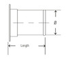 Adapter Angle Flange Galv 14ga 9 QF L= 3.50