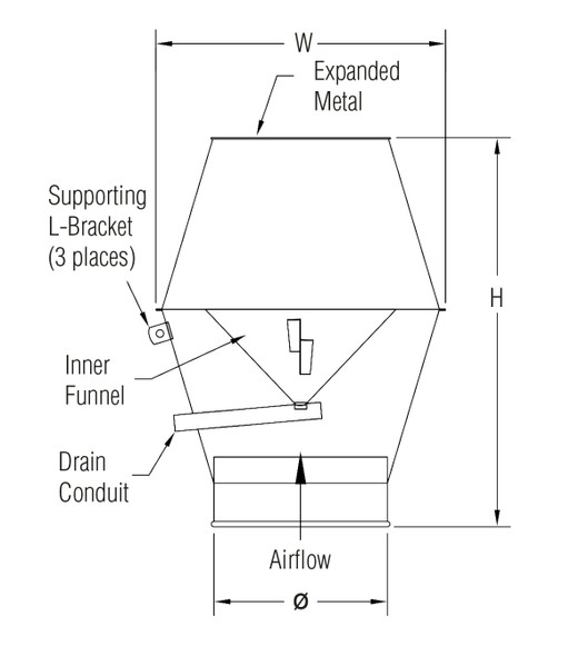 Jet Cap Galv 16ga 24QF