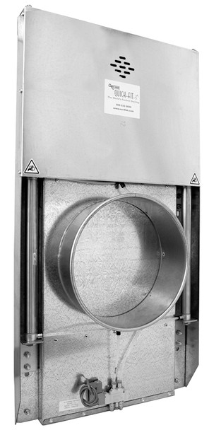 Blast Gate NFES Auto 304SS 20ga 16QF 24VAC