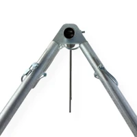 Modular KYL rack system components demonstrating easy replacement of individual steel targets and hangers without chain or heavy hardware.