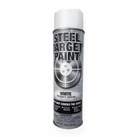 Matte finish Steel Target Paint coating applied to AR500 steel target providing high visibility surface for spotting bullet impacts during outdoor shooting practice