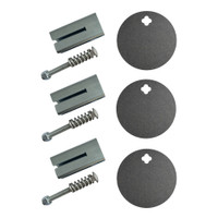 3/8" Steel Target 5" Static and T Post Hanger 3-pack