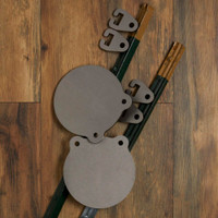 1/2" AR500 8" Gong and Fence Post Hanger Pair