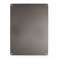 Large 22x30 AR500 steel gong target mounted on heavy-duty range stand, showing full-size reactive surface designed for rifle and pistol training at outdoor shooting range.