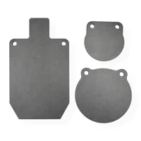 Close-up detail of laser-cut AR500 steel gong edge, highlighting smooth perimeter finish and mounting hole precision for secure chain attachment.