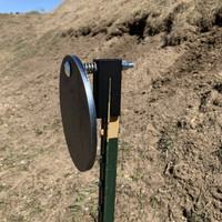 3-Pack Hardox® Crazy 8's ½” AR550 Steel Round Target and T-Post Hanger System