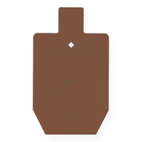 Close-up of CNC laser-cut 1/2 inch AR550 steel silhouette target edge showing precision machining and hardened surface designed for reduced pitting and long service life