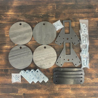 1/2" 4-Target Swinging Steel Plate Rack