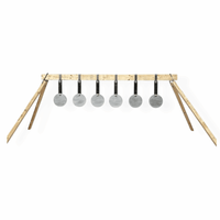 6 target swinging plate rack