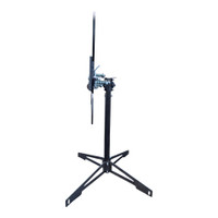 Adjustable counterweight system on Shoot Steel Polish Plate Rack for dynamic target rotation
