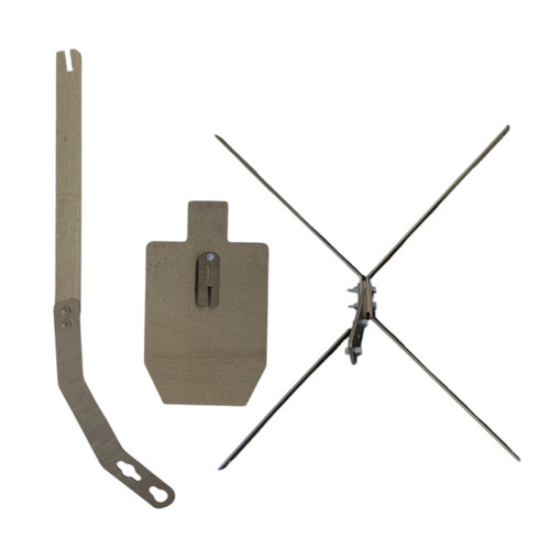 3/8" AR500 Steel Target Package | 12"x20" Static Target & Short Range Rifle Stand