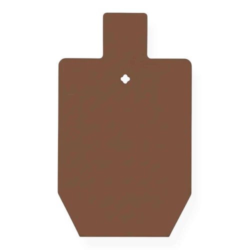 Installed AR550 steel target system mounted on static stand showing stable range setup for high-velocity .223 and 5.56 NATO firearm practice sessions
