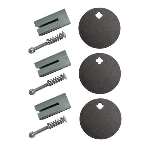1/2" Steel Target 5" Static T Post Hanger 3-Pack of Targets