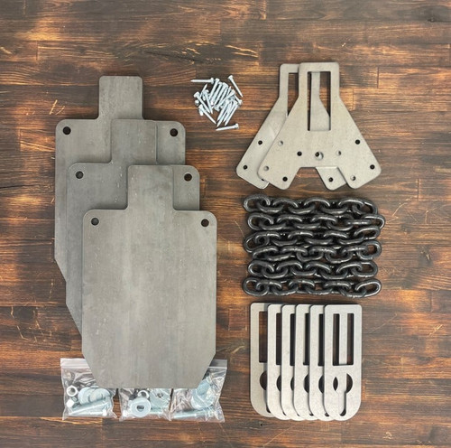 Premium 1/2" AR550 Gong Package - Three Of A Kind