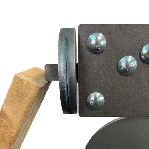 Counterweight system on Shoot Steel Polish Plate Rack for target rotation