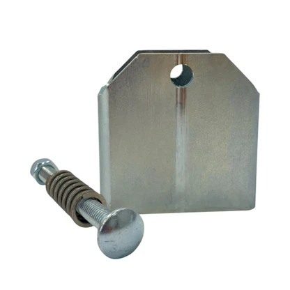 Heavy-wall steel Static Target Hanger mounted on outdoor steel stand supporting AR500 target for rifle and pistol range training use