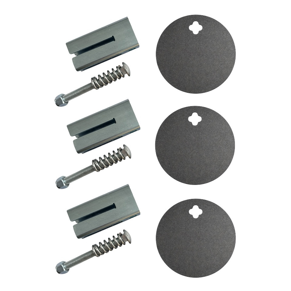 3/8" Steel Target 5" Static and T Post Hanger 3-pack