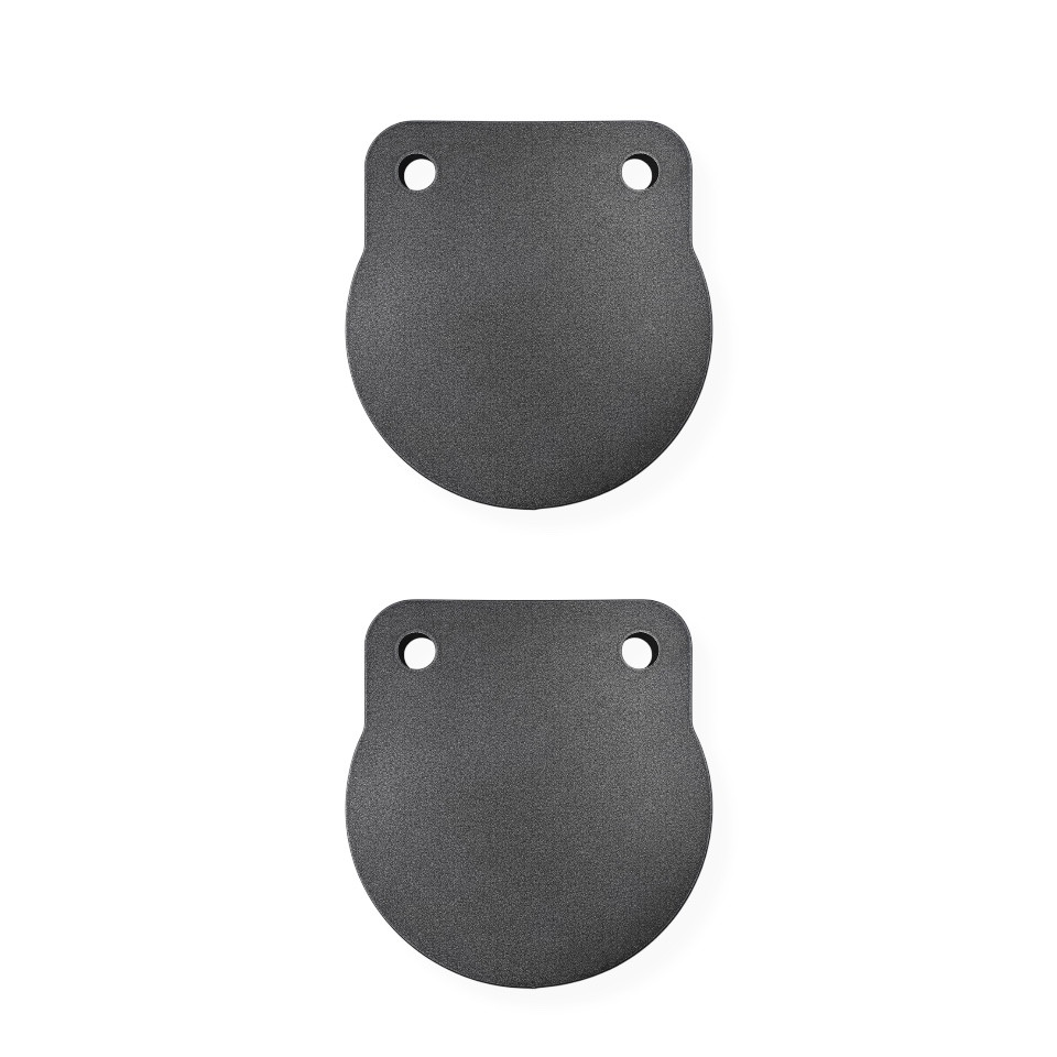 ShootSteel 1/2 inch AR500 6 inch steel gong target 2-pack