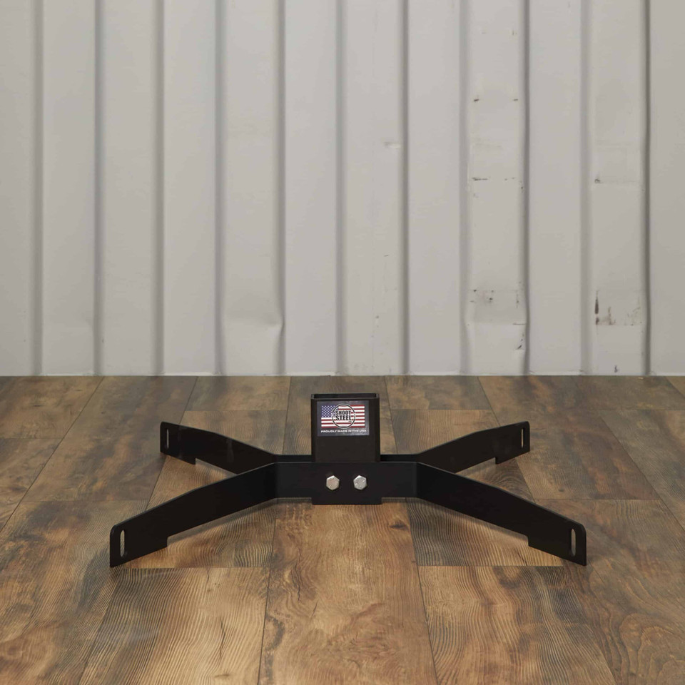 Steel Challenge Roundabout target package with static hangers and 2x4 stands