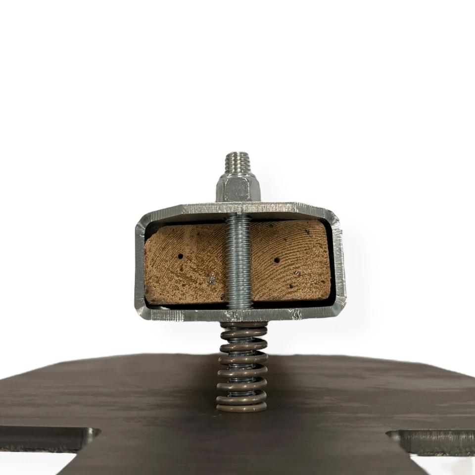 Field shooting scenario showing AR550 static steel target package positioned on portable stand system designed for long-term durability and repeated firearm training use