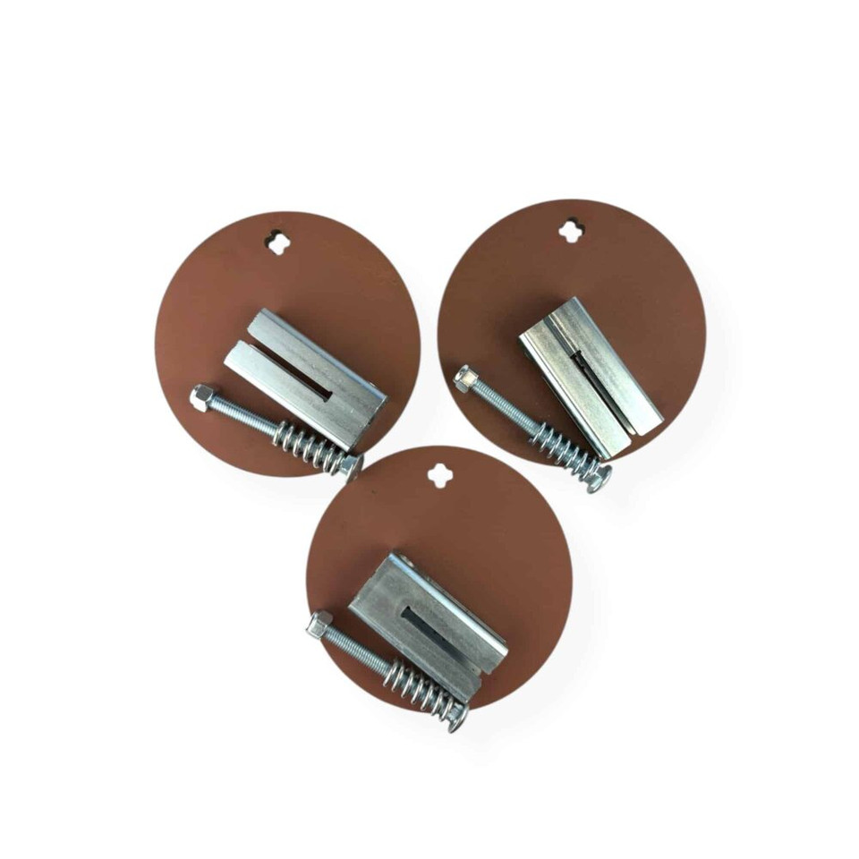 3-Pack Hardox® Crazy 8's ½” AR550 Steel Round Target and T-Post Hanger System