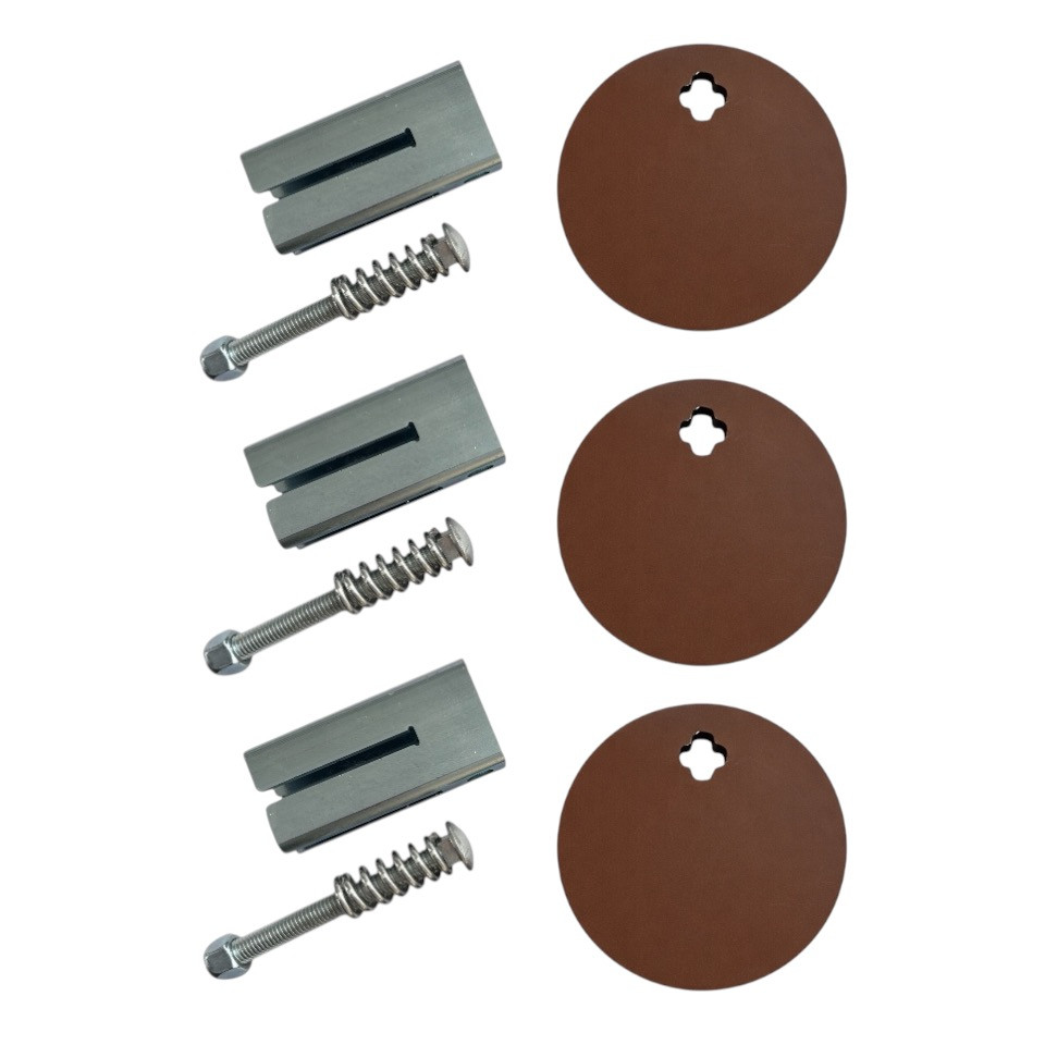 Premium 1/2" Steel- 5" Static T Post Hanger 3-Pack