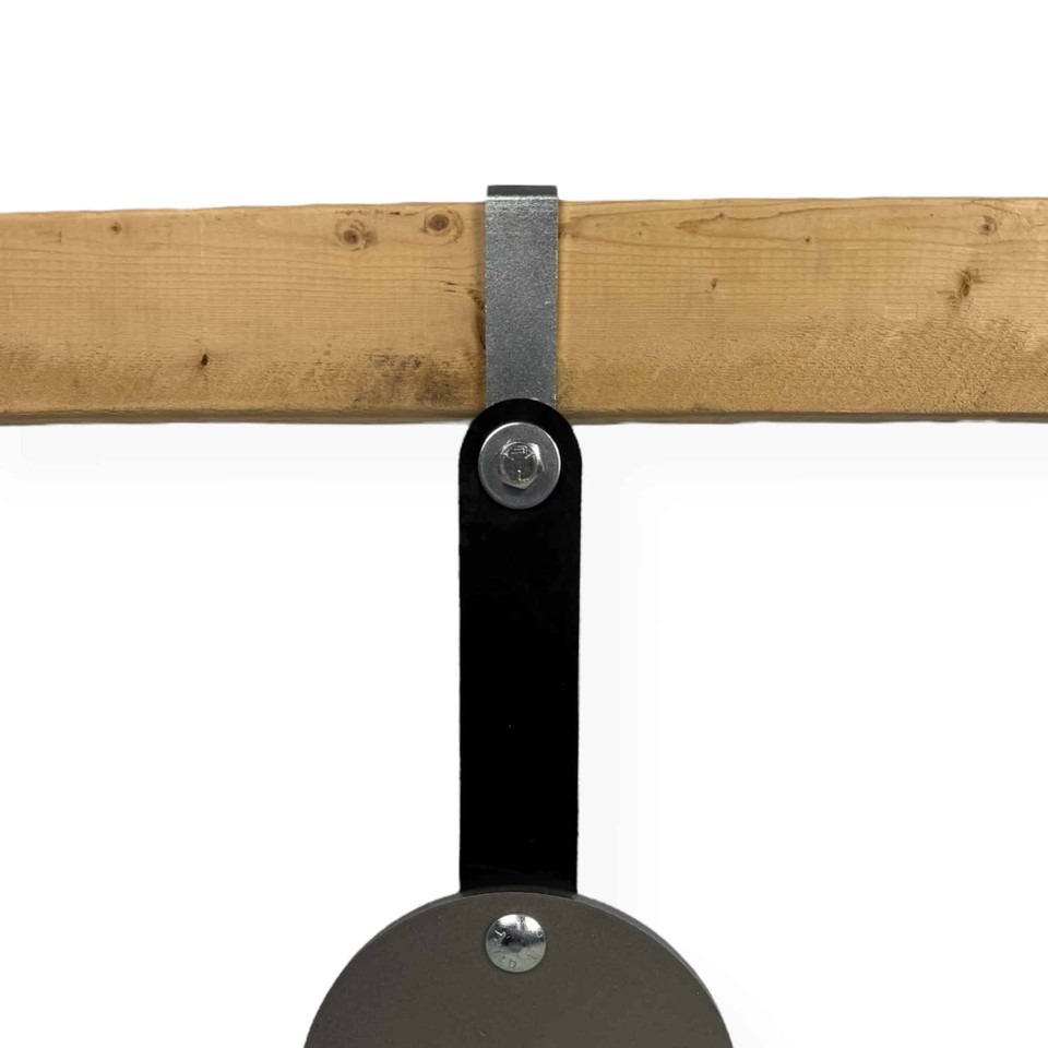 8 inch self-healing rubber strap target hanger for steel shooting targets