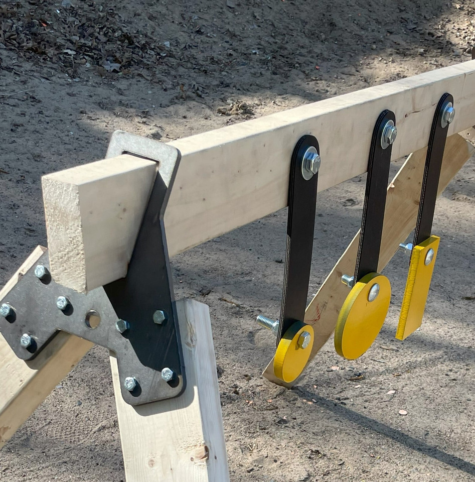 Steel Shooting Target - 1/2" AR500 - 5" with strap