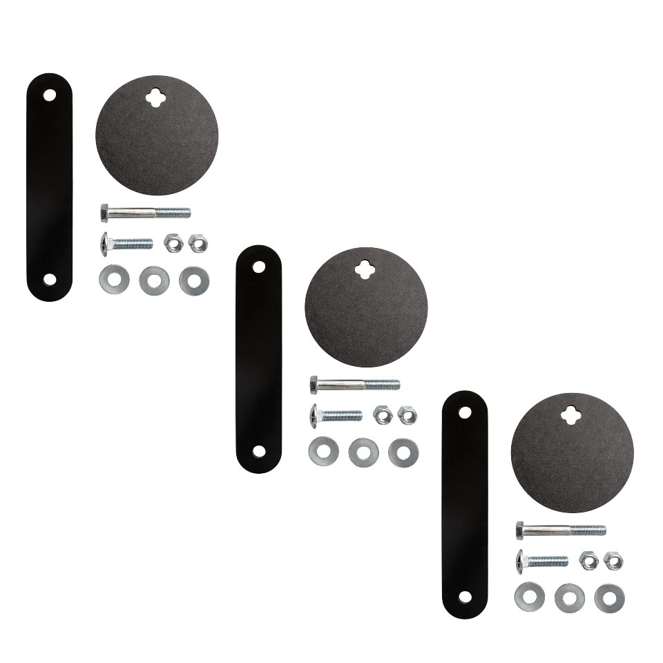 Steel Shooting Targets - 1/2" AR500 - 5" with strap - 3 Pack