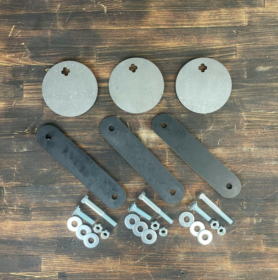Steel Shooting Targets - 1/2" AR500 - 5" with strap - 3 Pack
