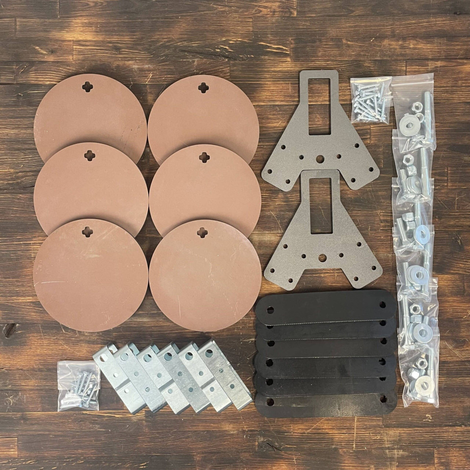 1/2" AR550 Steel Target Plate Rack – 6-Plate Reactive System