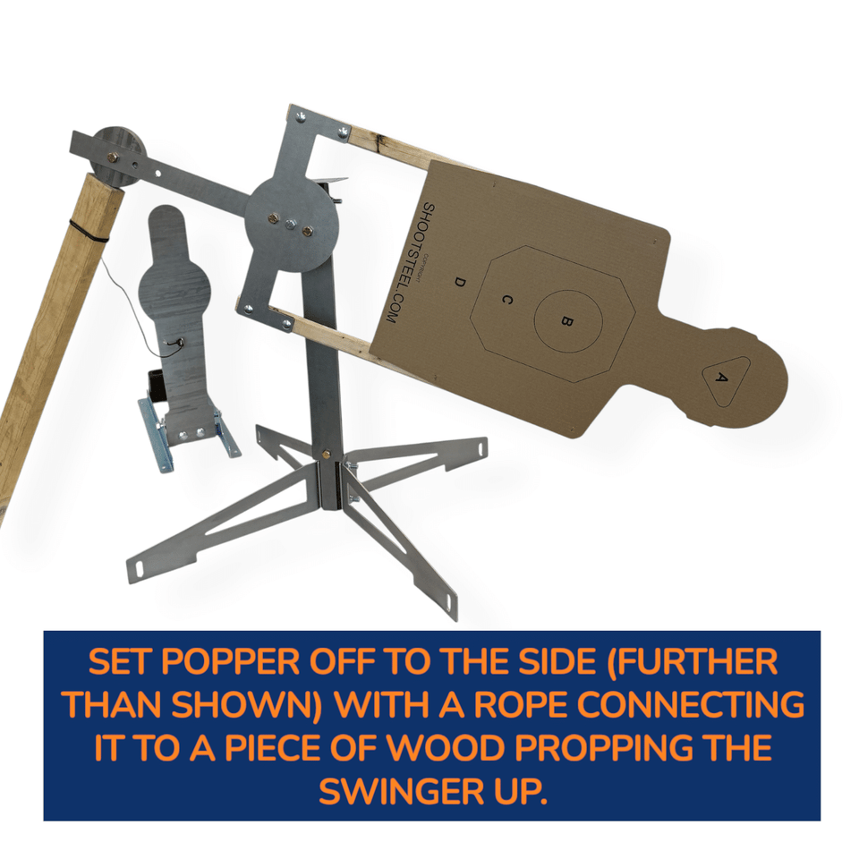 Lone Star - Portable Texas Star - AR500 Spinning Target System