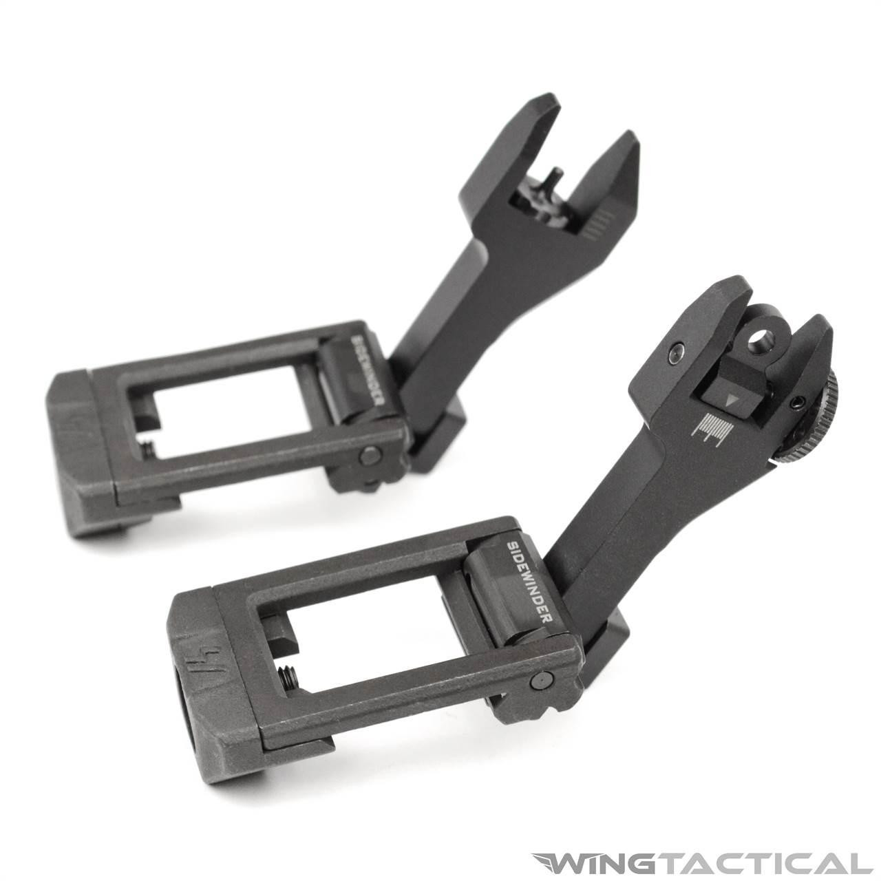 Strike Industries Sidewinder 45 Degree Offset / Co-Witness Flip-Up Sights   Strike Industries Sidewinder 45 Degree Offset / Co-Witness Flip-Up Sights