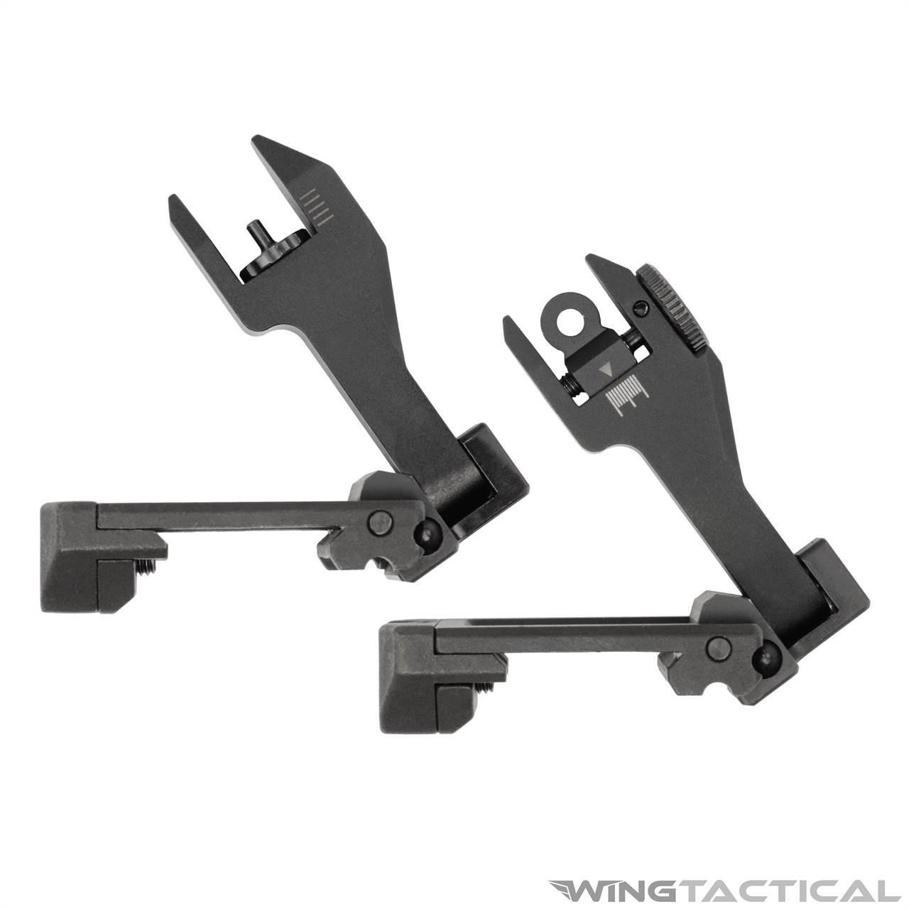 Strike Industries Sidewinder 45 Degree Offset / Co-Witness Flip-Up Sights   Strike Industries Sidewinder 45 Degree Offset / Co-Witness Flip-Up Sights