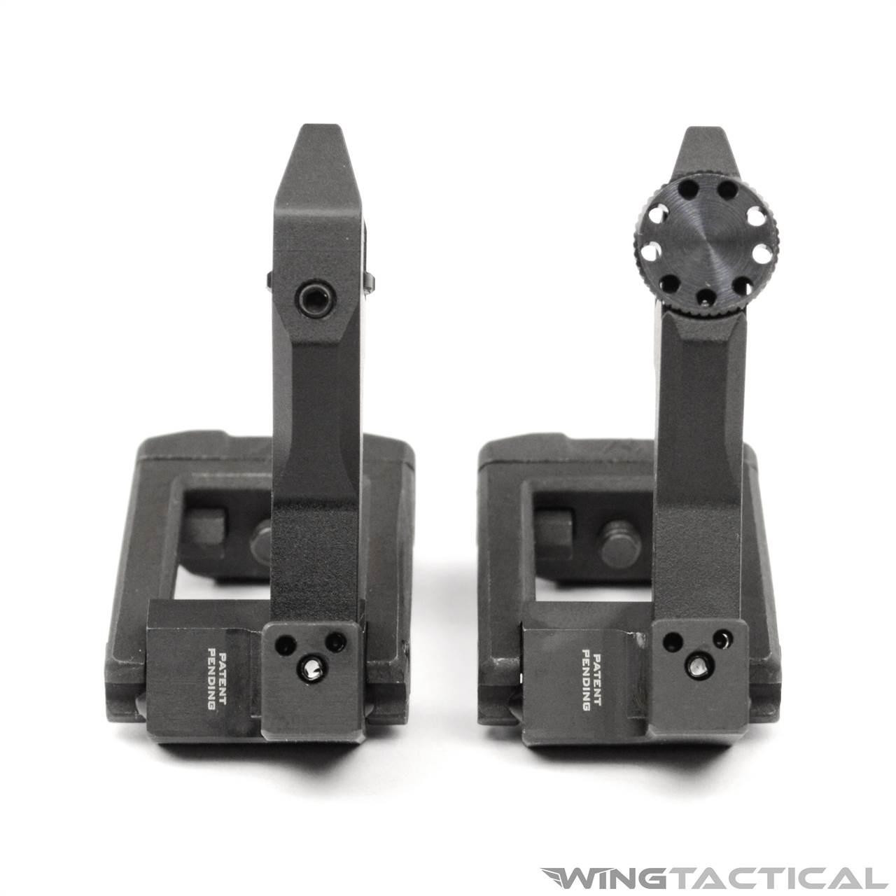 Strike Industries Sidewinder 45 Degree Offset / Co-Witness Flip-Up Sights   Strike Industries Sidewinder 45 Degree Offset / Co-Witness Flip-Up Sights