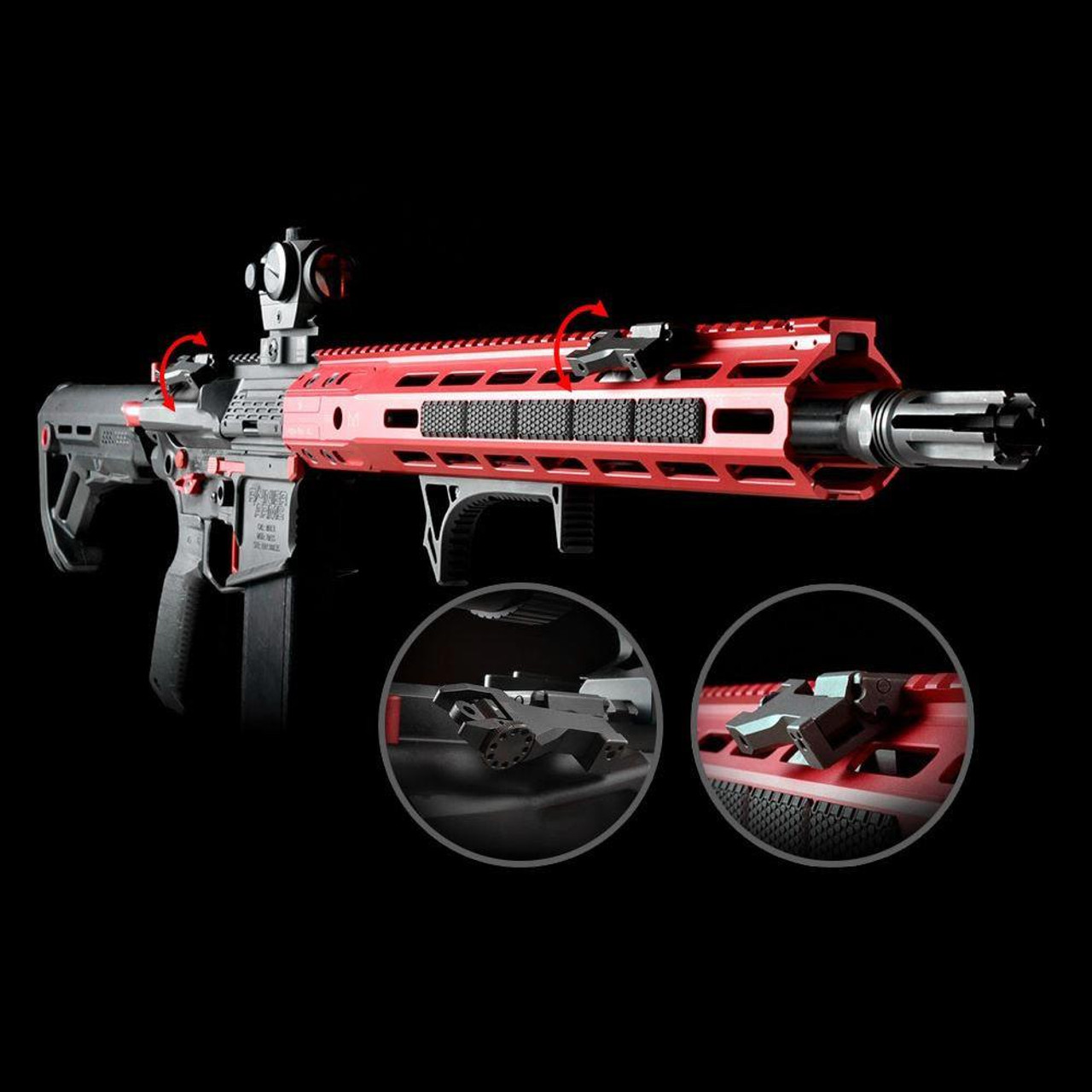 Strike Industries Sidewinder 45 Degree Offset / Co-Witness Flip-Up Sights   Strike Industries Sidewinder 45 Degree Offset / Co-Witness Flip-Up Sights