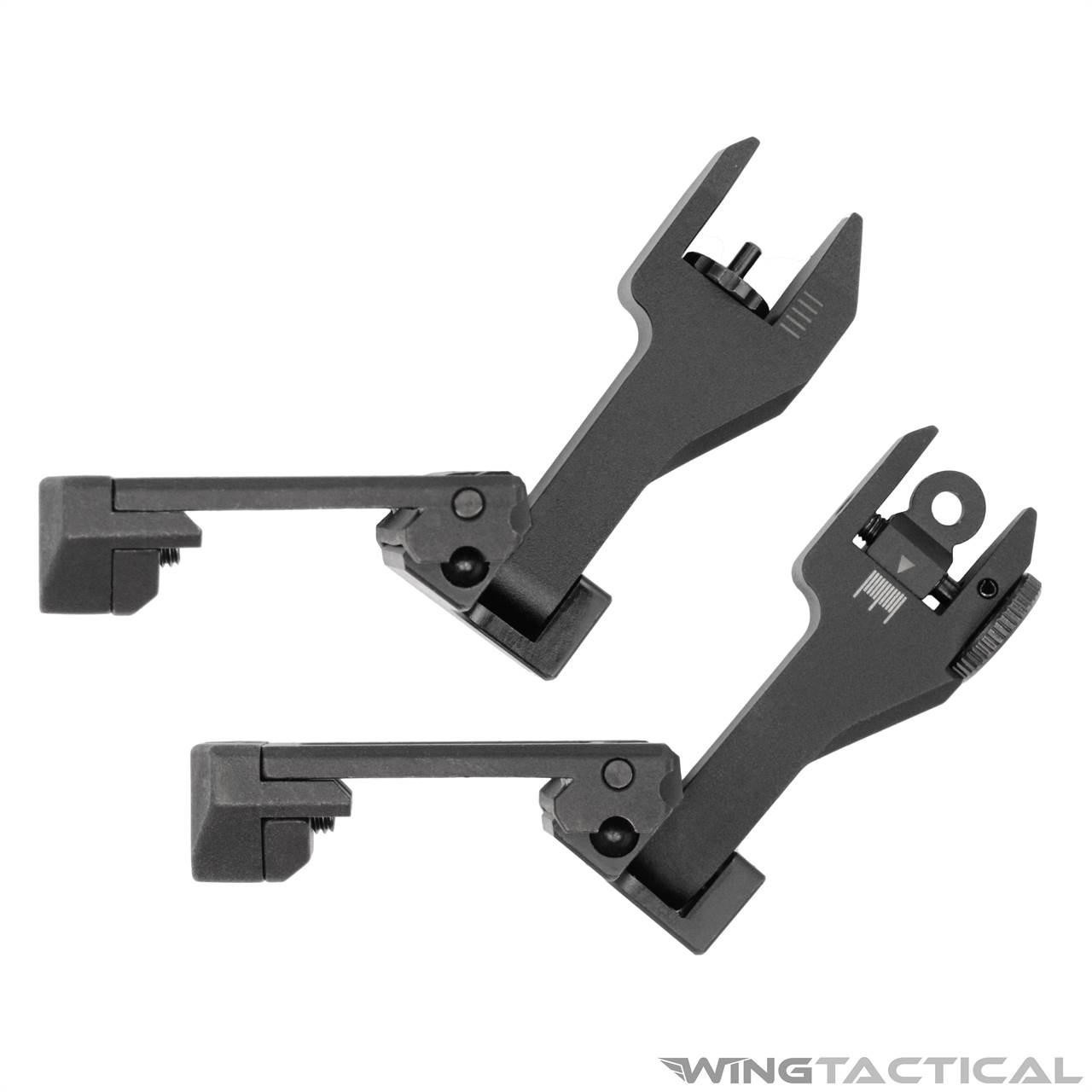 Strike Industries Sidewinder 45 Degree Offset / Co-Witness Flip-Up Sights   Strike Industries Sidewinder 45 Degree Offset / Co-Witness Flip-Up Sights