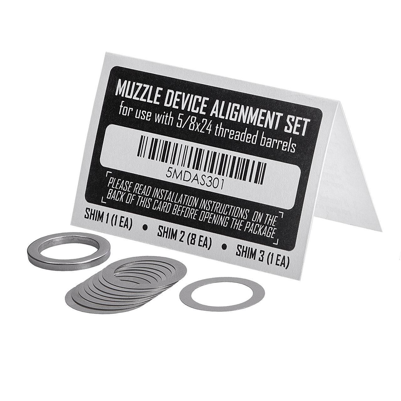 Primary Weapons Systems 5/8x24 Muzzle Device Alignment Shim Kit   Primary Weapons Systems 5/8x24 Muzzle Device Alignment Shim Kit
