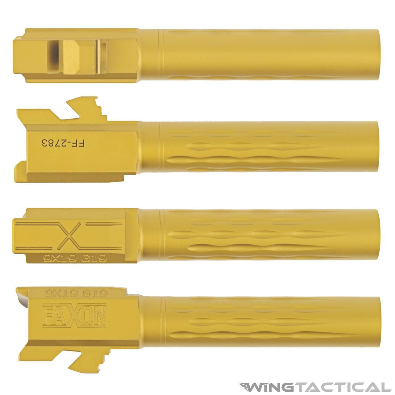 Faxon Firearms Flame Fluted Match Barrel for Glock 19   Faxon Firearms Flame Fluted Match Barrel for Glock 19