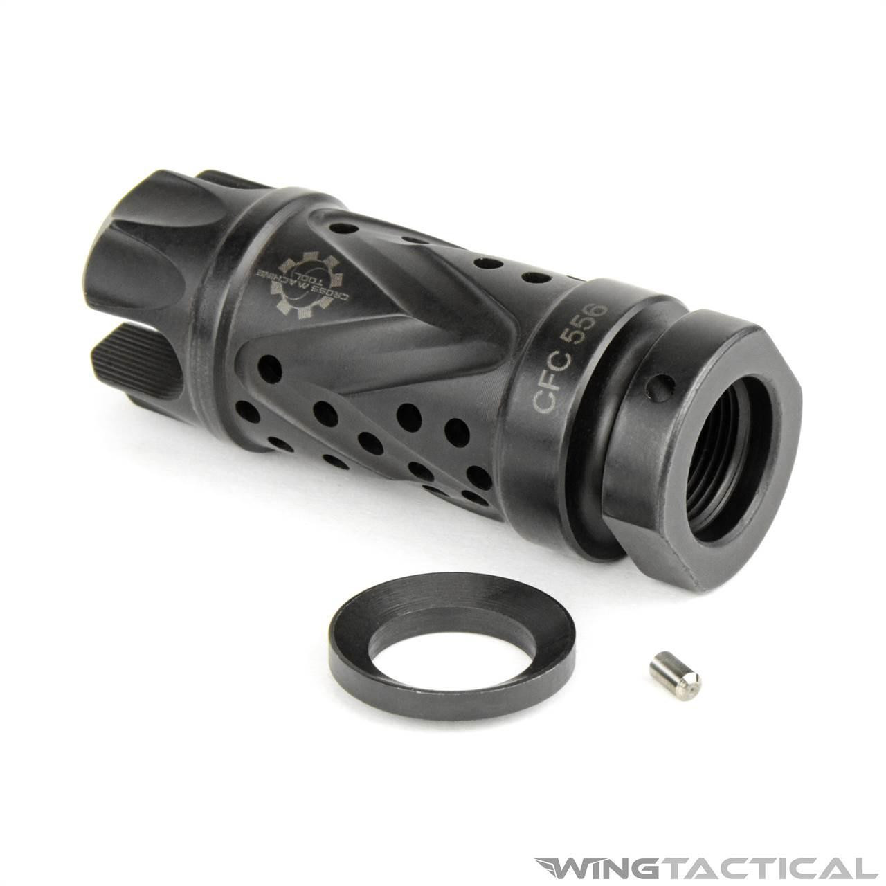 CMT Tactical (Cross Machine Tool) CMT Tactical Combat Flash Compensator (5.56/.223)  CMT Tactical (Cross Machine Tool) CMT Tactical Combat Flash Compensator (5.56/.223)