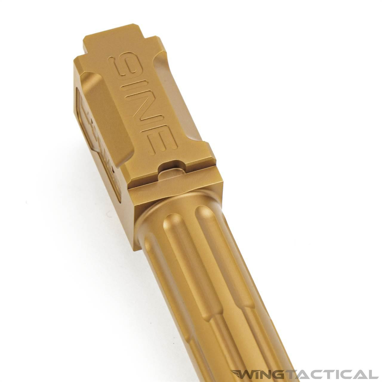 LANTAC 9INE Threaded Fluted Barrel for Glock 17   LANTAC 9INE Threaded Fluted Barrel for Glock 17