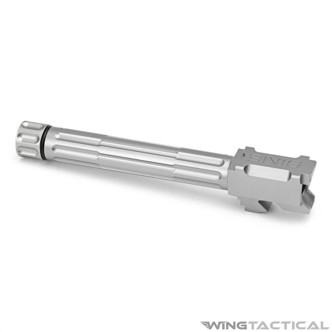 LANTAC 9INE Threaded Fluted Barrel for Glock 17   LANTAC 9INE Threaded Fluted Barrel for Glock 17