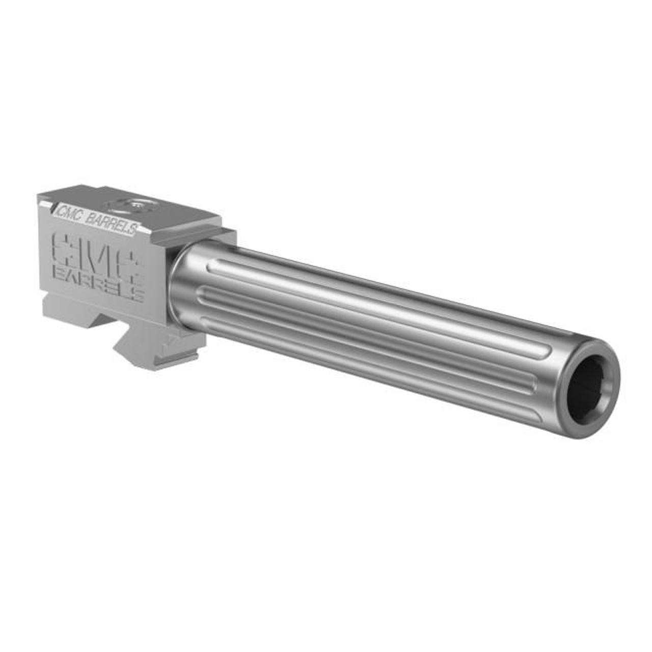 CMC Triggers CMC Match Precision Fluted Stainless Steel Barrel for Glock 17  CMC Triggers CMC Match Precision Fluted Stainless Steel Barrel for Glock 17