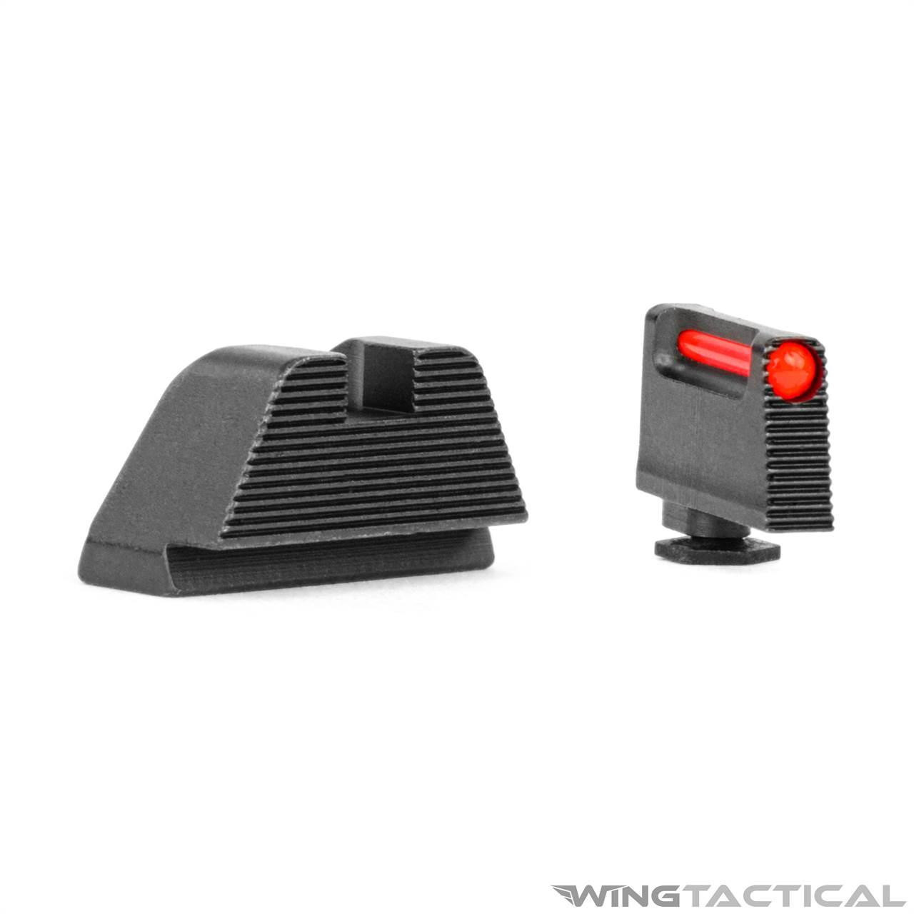 L2D Combat Co-Witness / Suppressor Height Fiber Optic Sights for Glock   L2D Combat Co-Witness / Suppressor Height Fiber Optic Sights for Glock