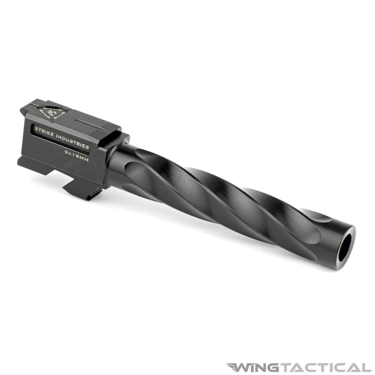 Strike Industries Parts Strike Industries Spiral Fluted Barrel for Glock 17  Strike Industries Parts Strike Industries Spiral Fluted Barrel for Glock 17