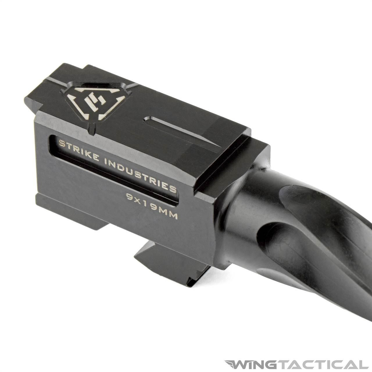 Strike Industries Parts Strike Industries Spiral Fluted Barrel for Glock 17  Strike Industries Parts Strike Industries Spiral Fluted Barrel for Glock 17