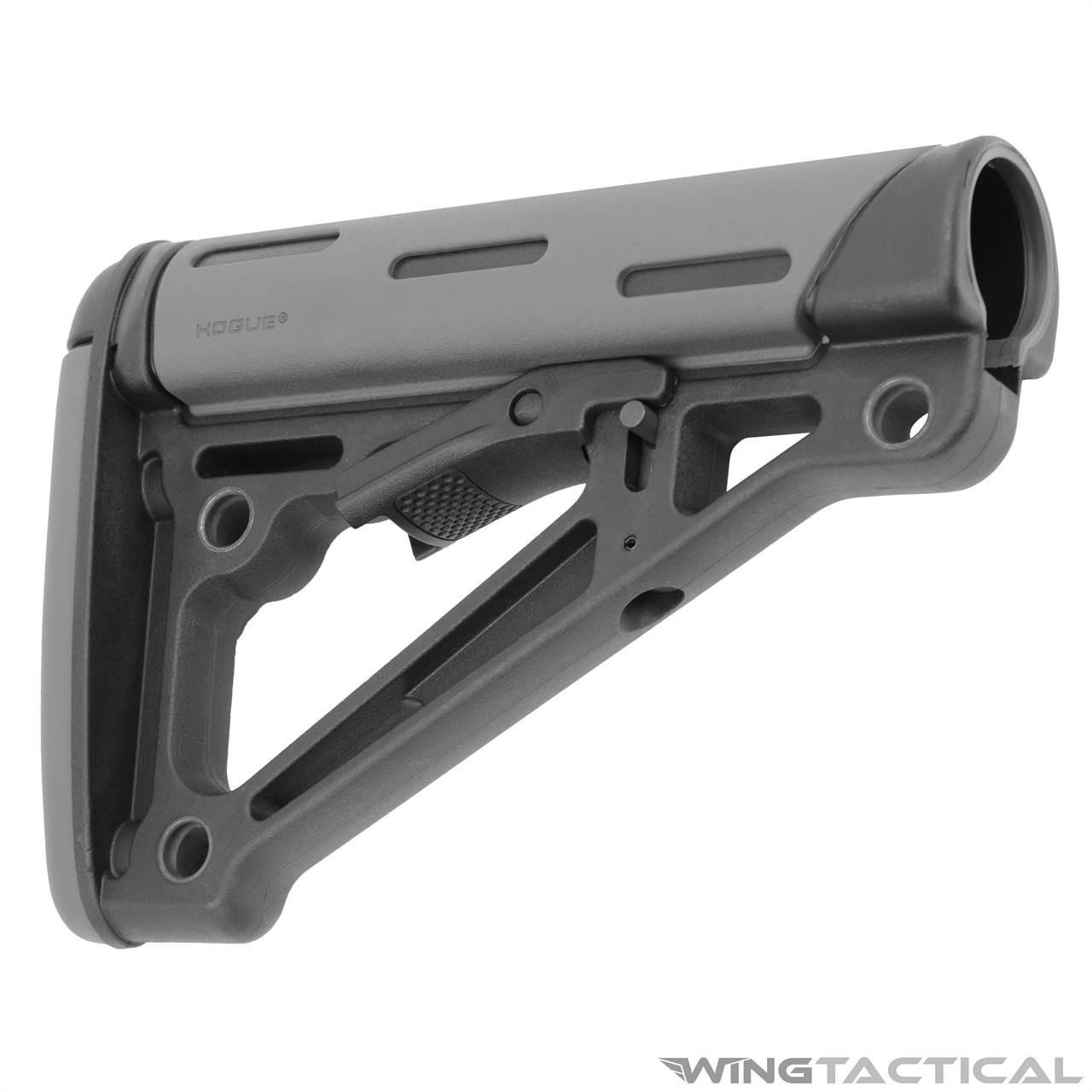 Hogue Grips Hogue OverMolded Collapsible AR Buttstock  Hogue Grips Hogue OverMolded Collapsible AR Buttstock