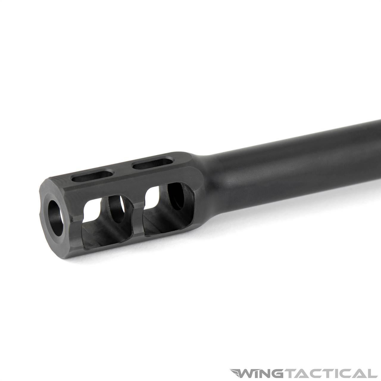 Faxon Firearms 16" Tapered Profile 9mm AR Barrel w/ Integral Slim Muzzle Brake   Faxon Firearms 16" Tapered Profile 9mm AR Barrel w/ Integral Slim Muzzle Brake