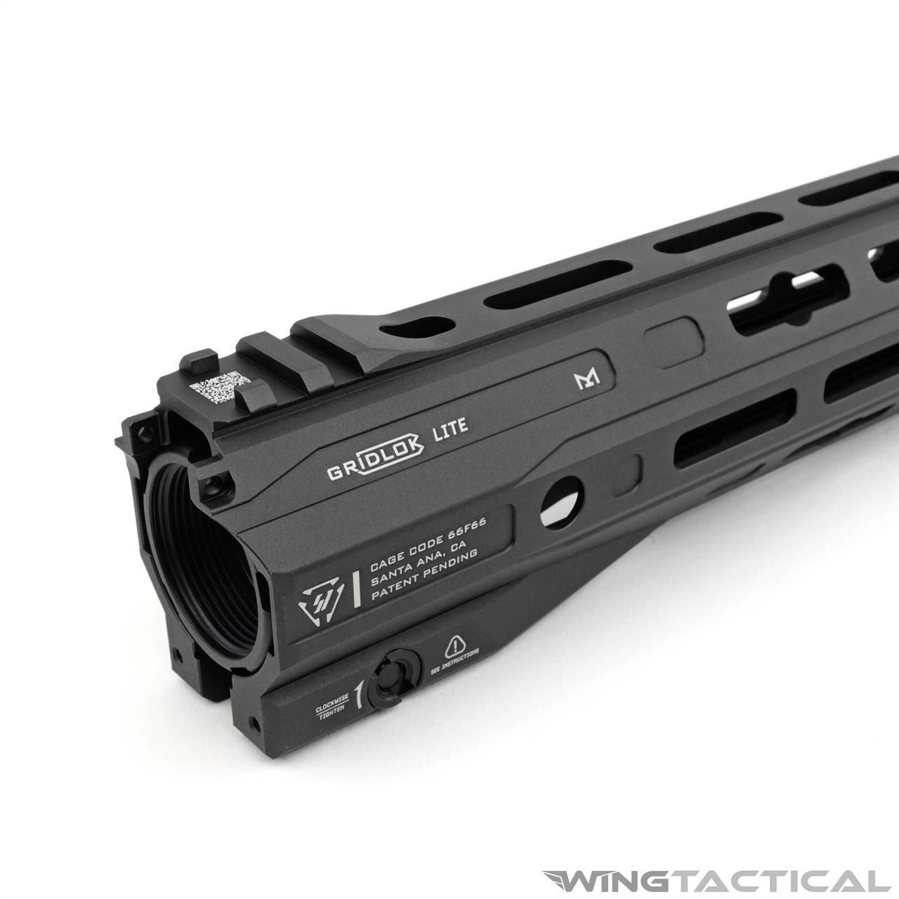 Strike Industries Parts Strike Industries GRIDLOK LITE M-LOK Handguard With Front Sight 