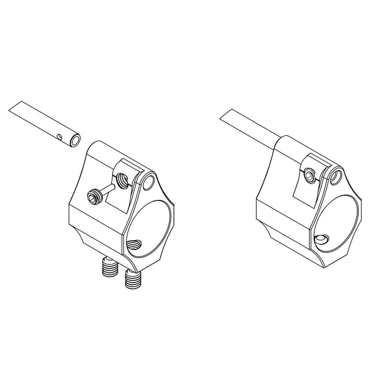 Kaw Valley Precision Standard AR-15 Gas Block   Kaw Valley Precision Standard AR-15 Gas Block